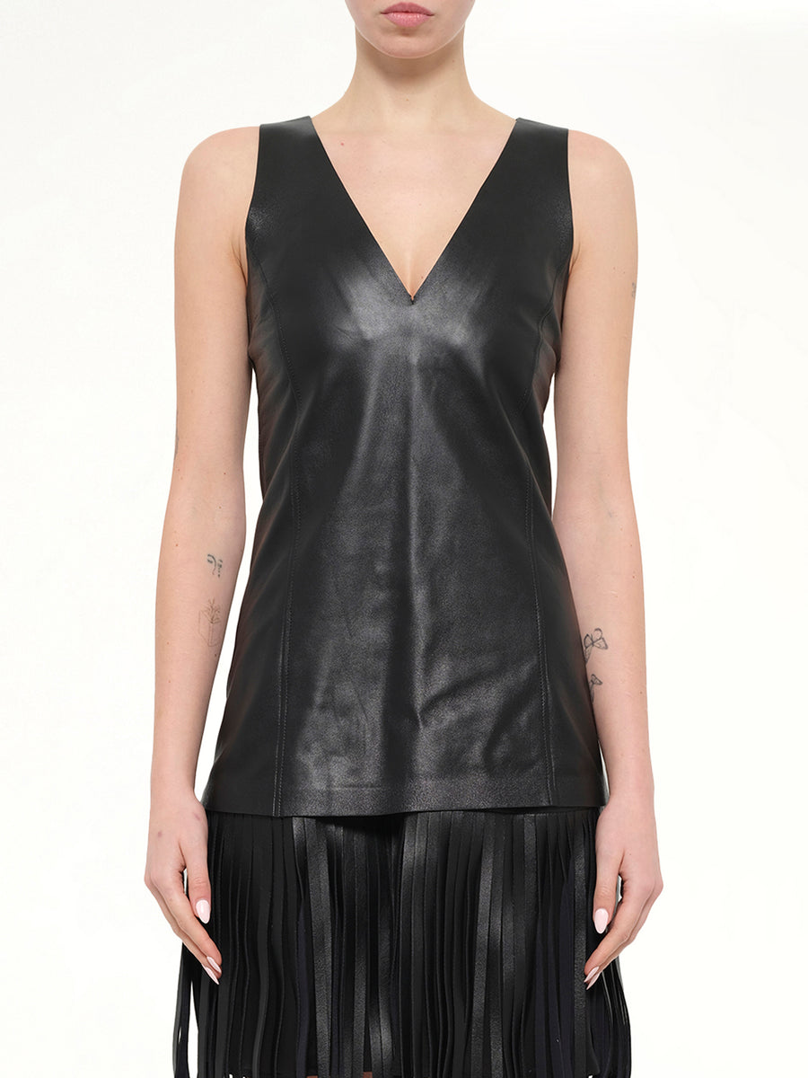 Neil Barrett Leather Jacket in Black