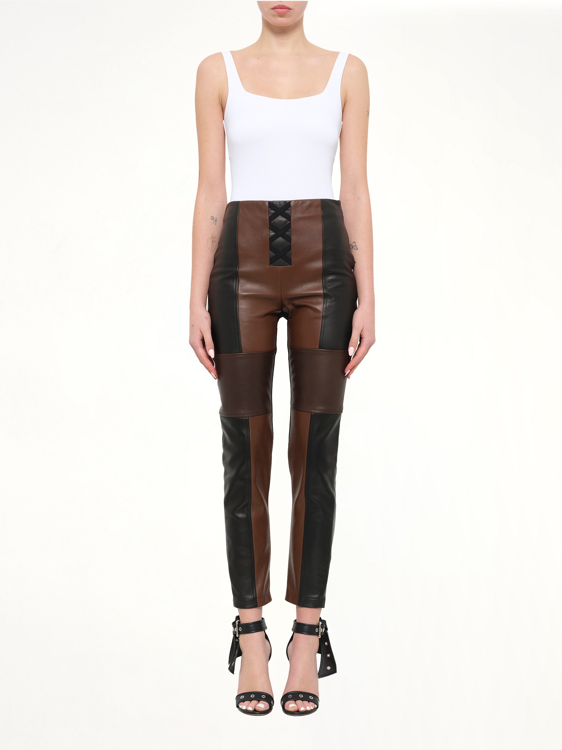 Neil Barrett Leather Pants in Black