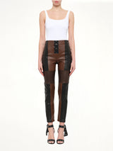 Neil Barrett Leather Pants in Black
