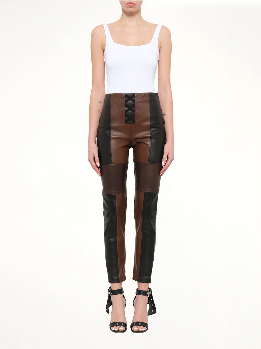 Neil Barrett Leather Pants in Black