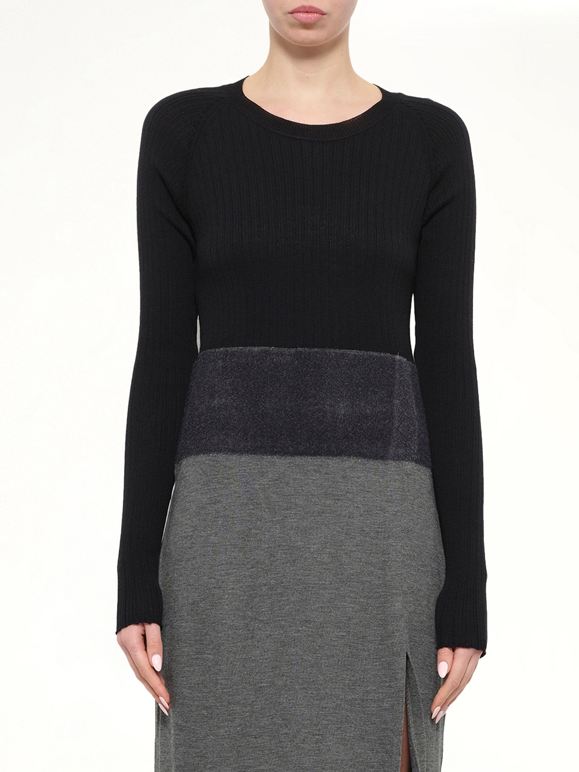 Neil Barrett Woven Dress in Black