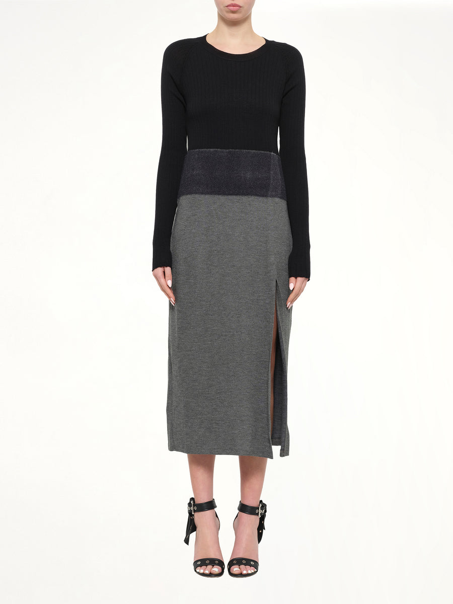 Neil Barrett Woven Dress in Black