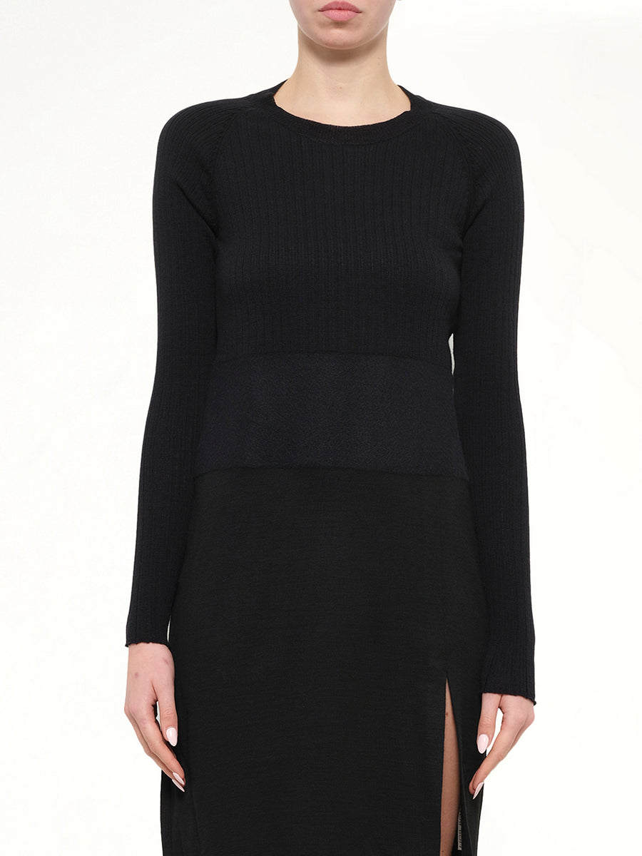 Neil Barrett Woven Dress in Black