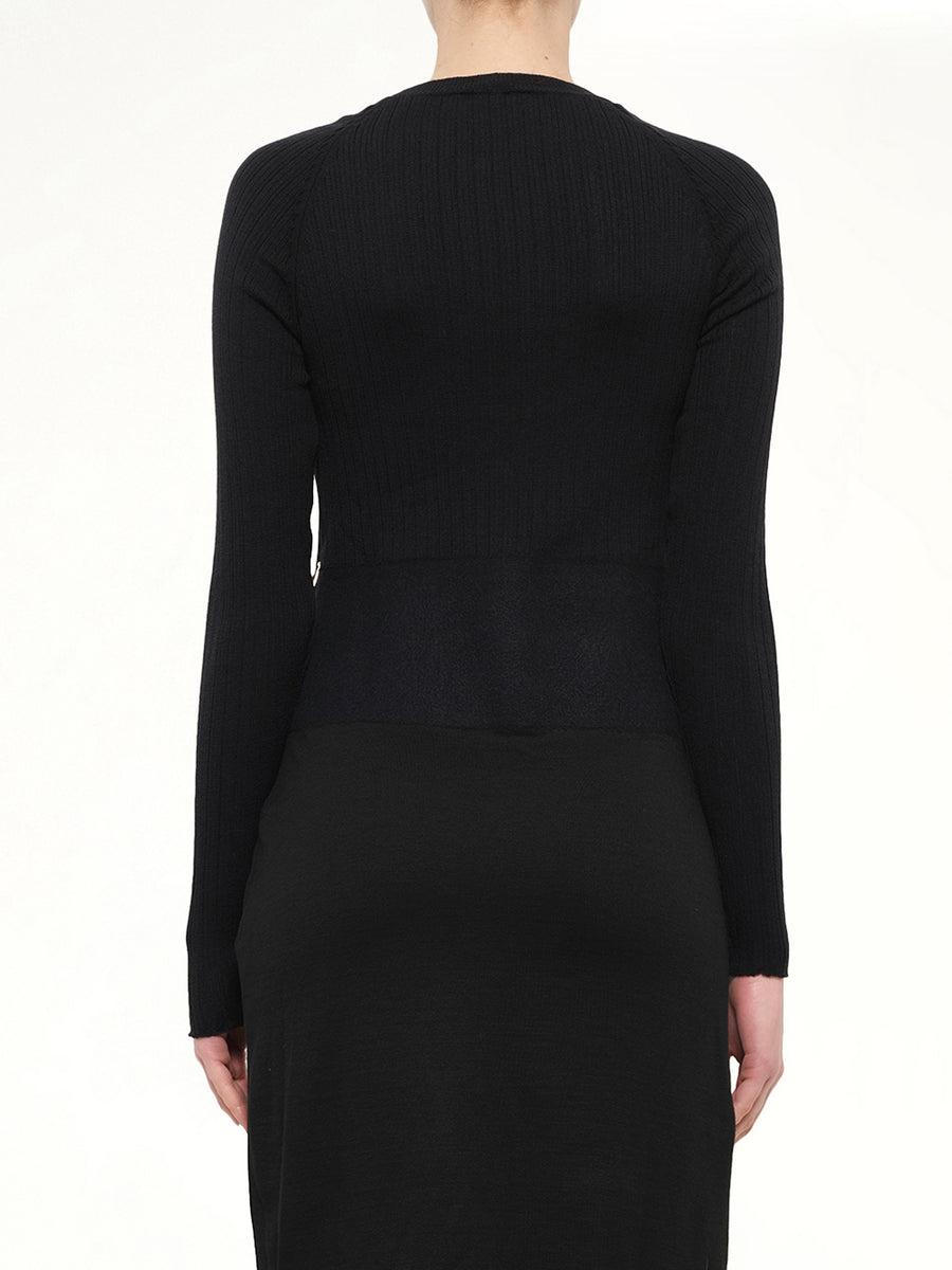 Neil Barrett Woven Dress in Black