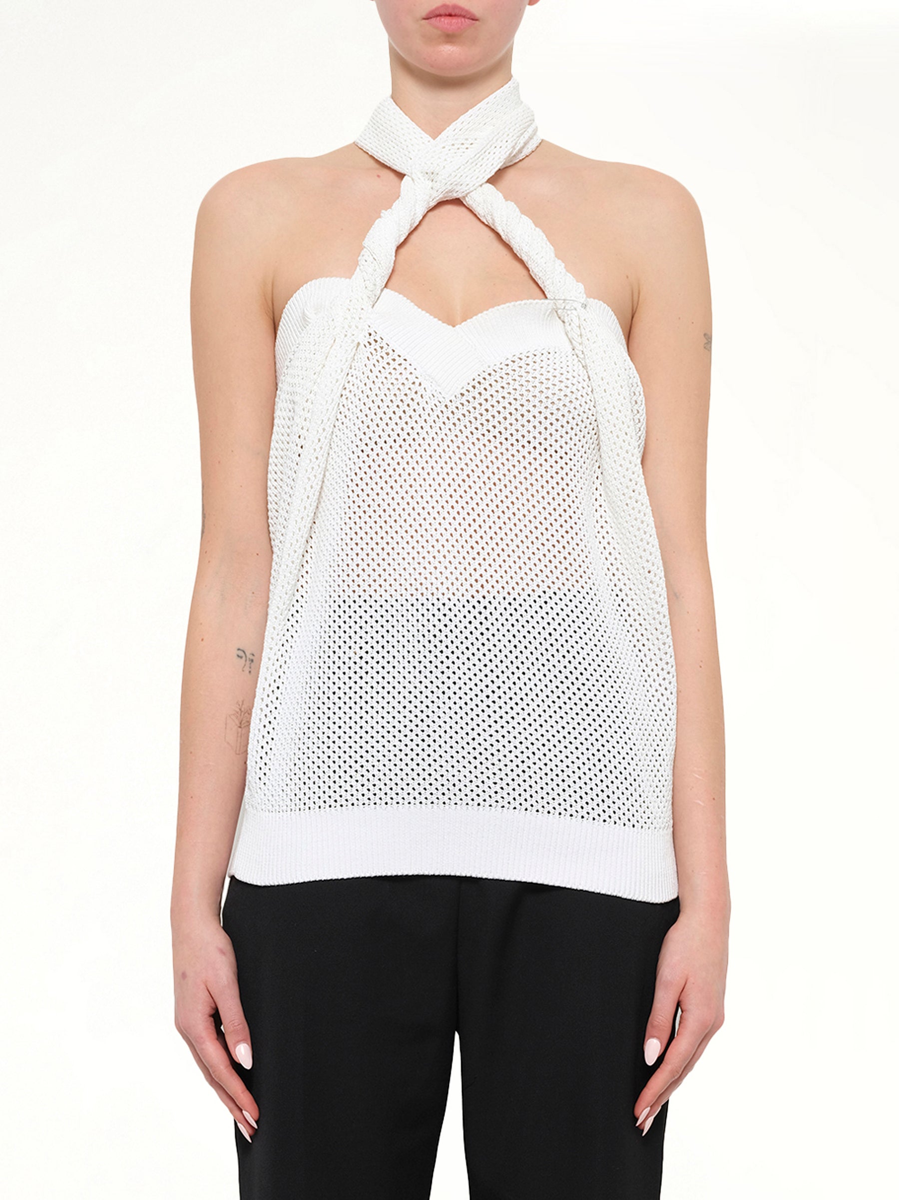 Podium L42 Twisted Top in White