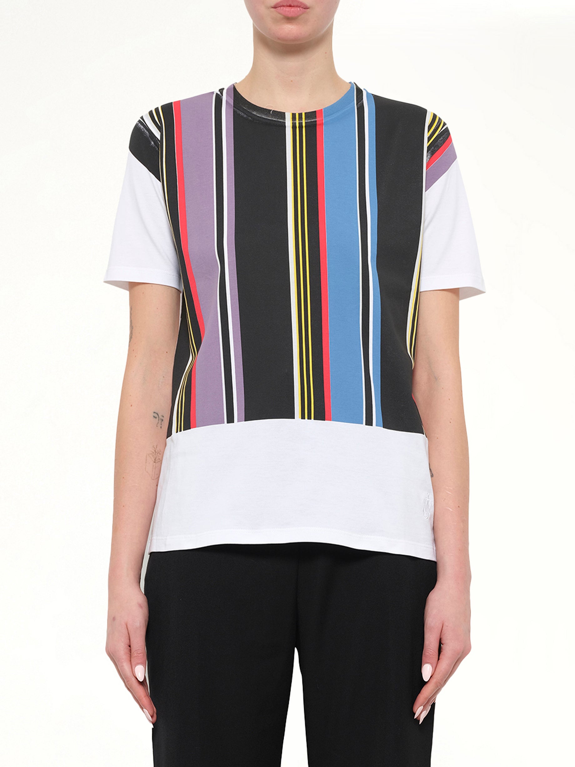 Print Stripe T-Shirt in Mix