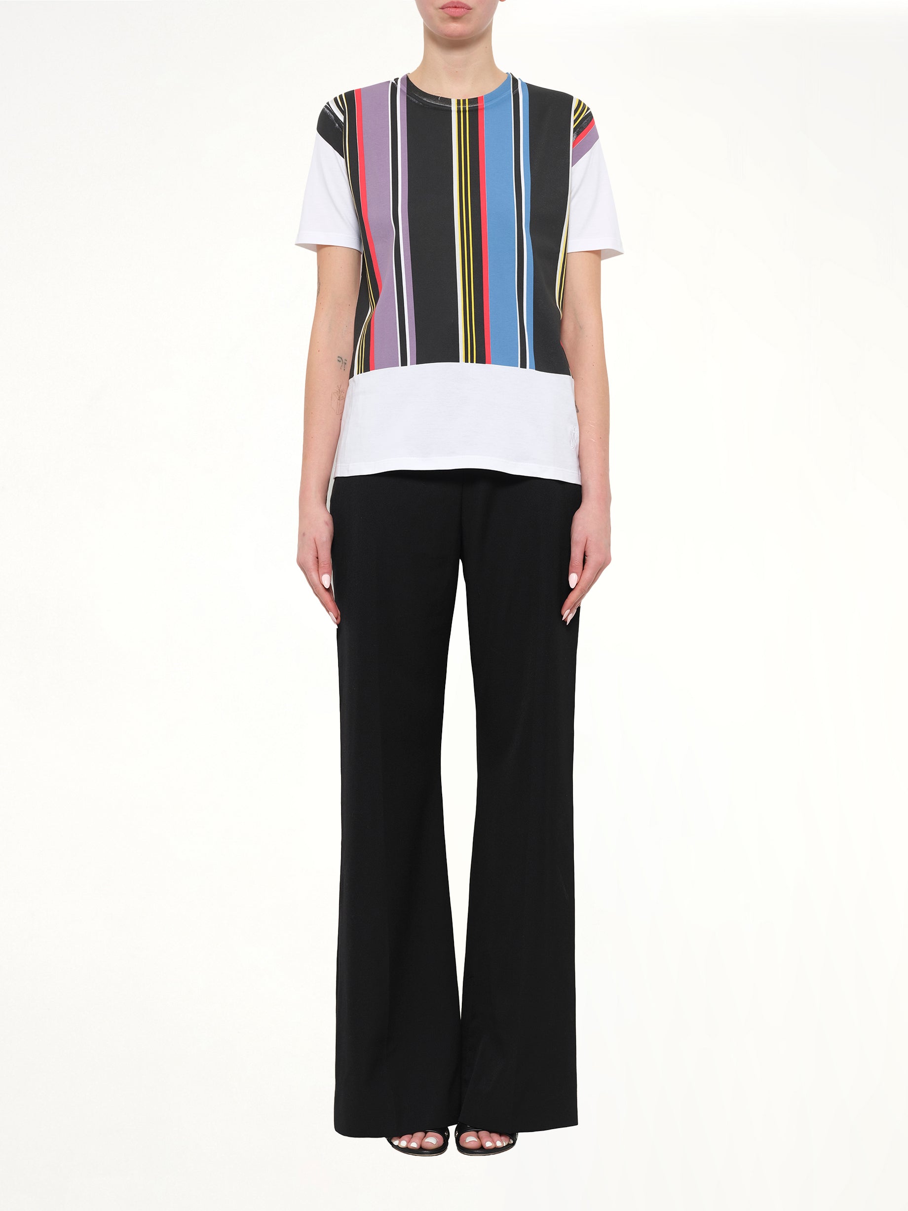 Print Stripe T-Shirt in Mix