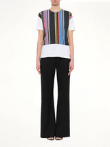 Print Stripe T-Shirt in Mix