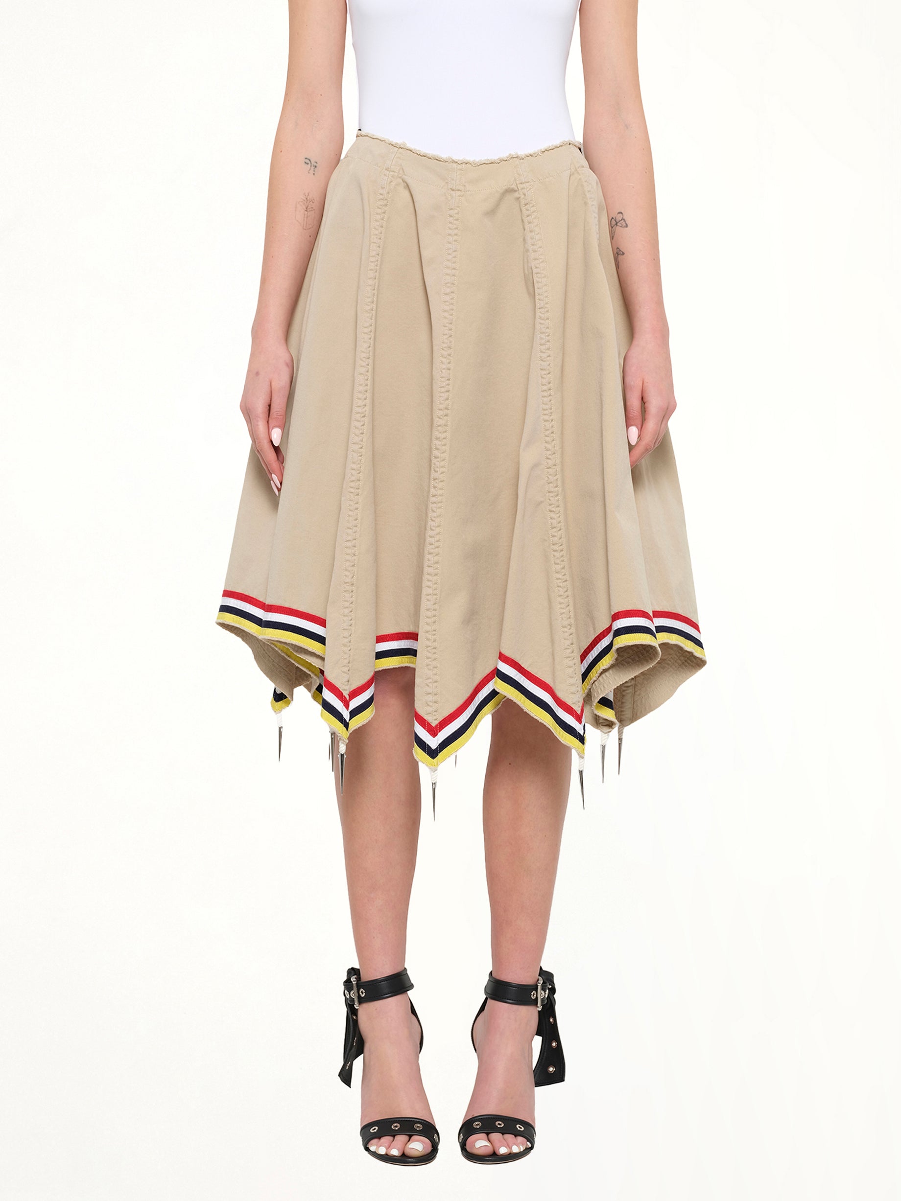 Umbrella Skirt in Flax