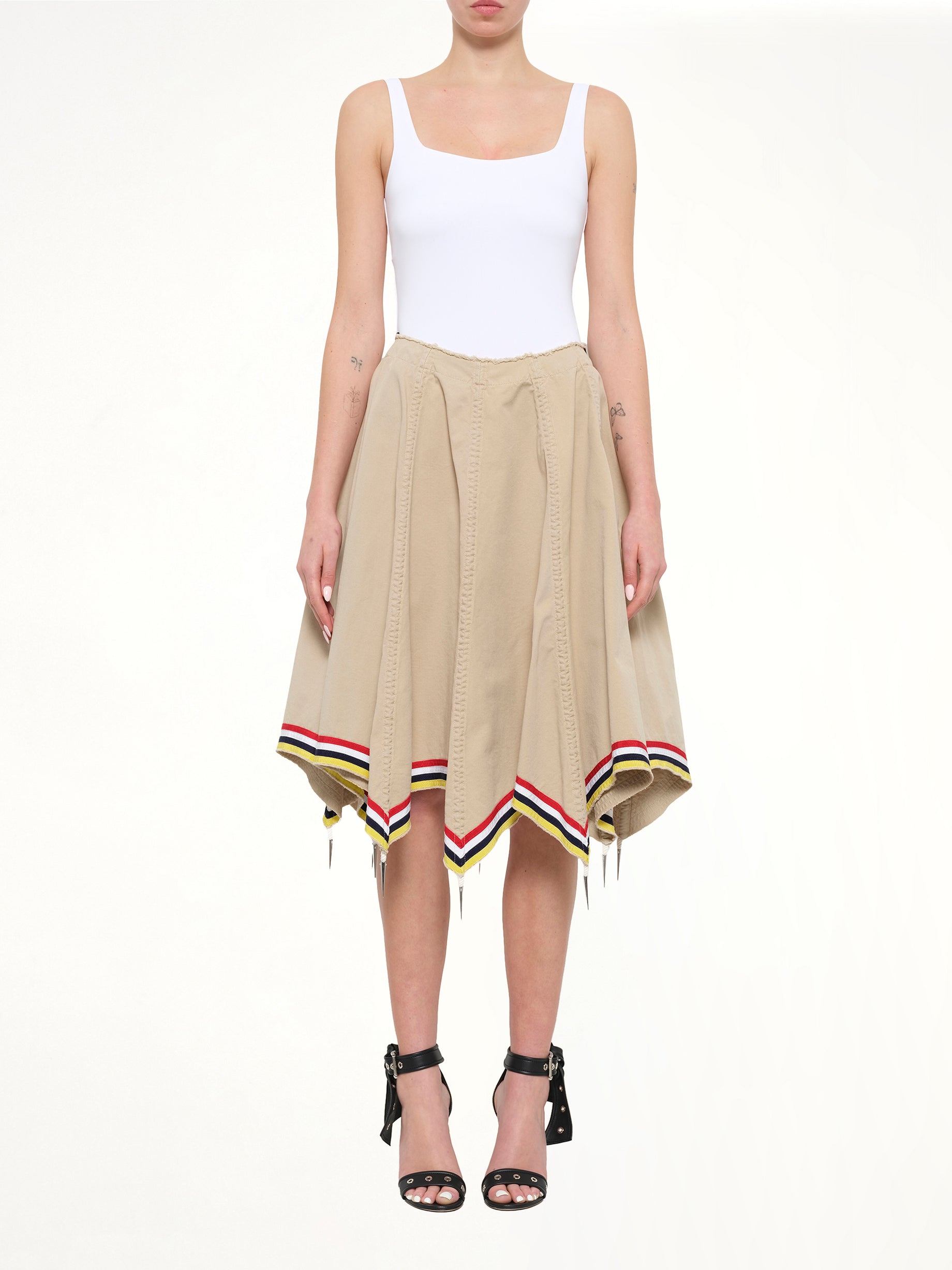 Umbrella Skirt in Flax