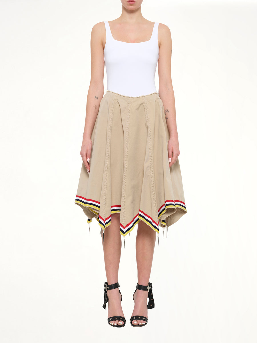 Umbrella Skirt in Flax