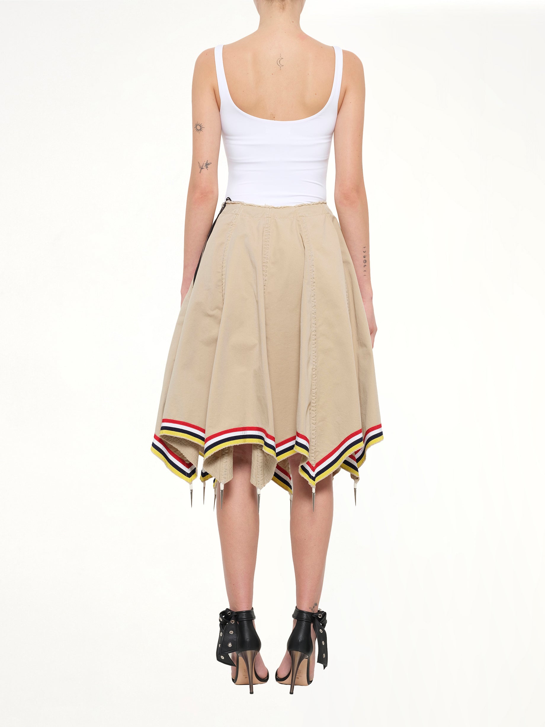 Umbrella Skirt in Flax