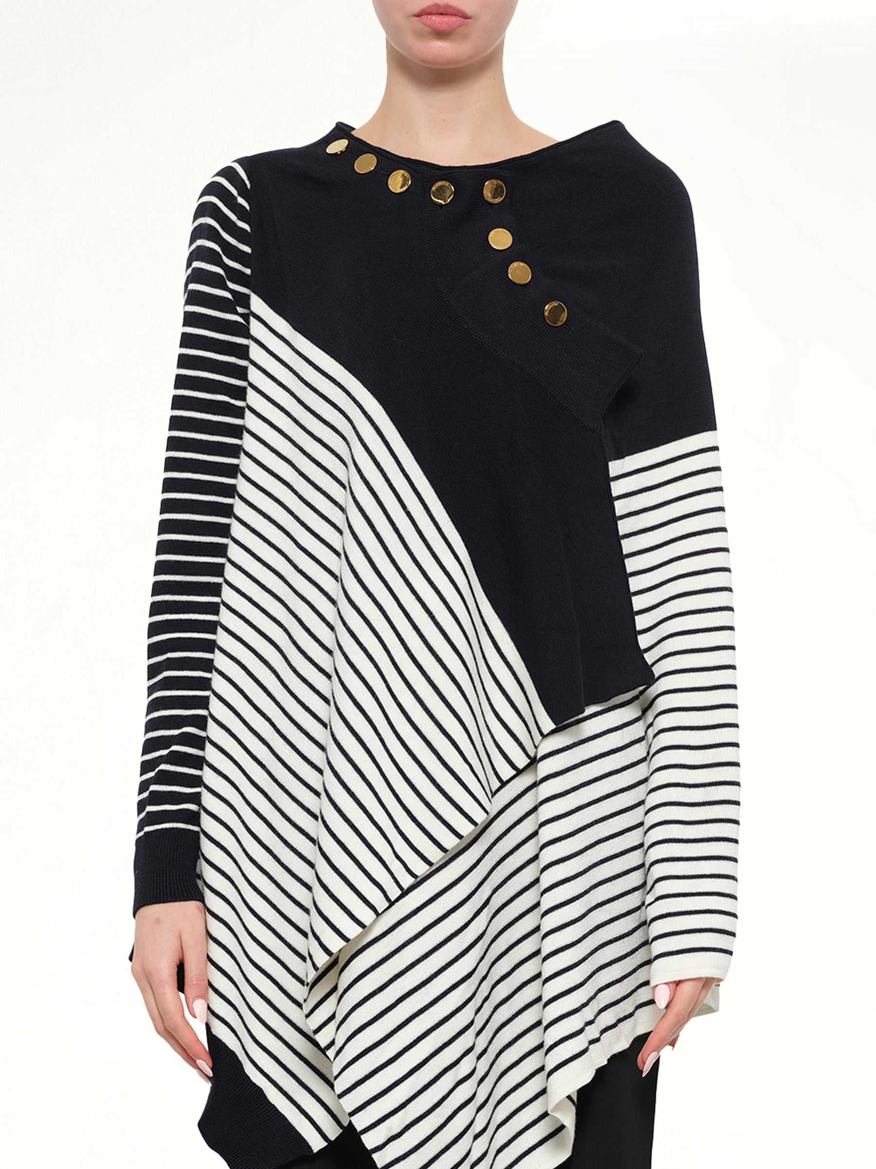 Wrap Knit Skirt in Navy
