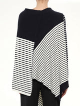 Wrap Knit Skirt in Navy
