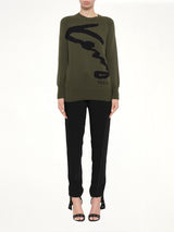 Crew Neck in Khaki