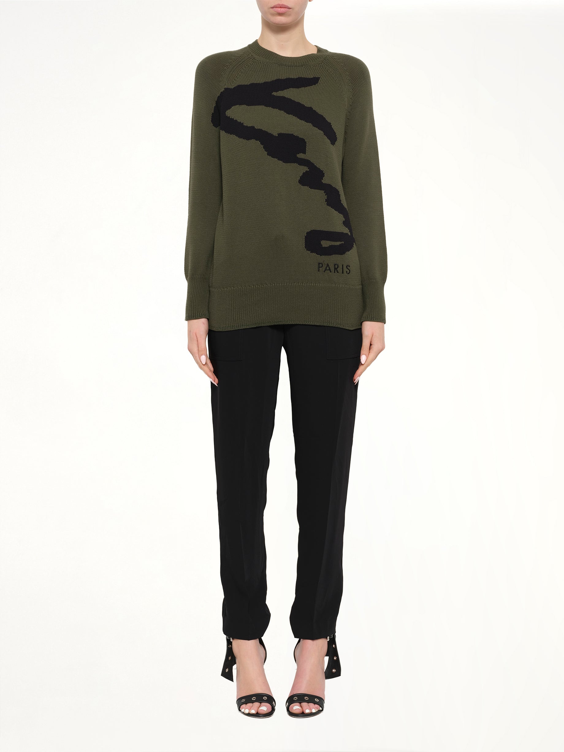 Crew Neck in Khaki