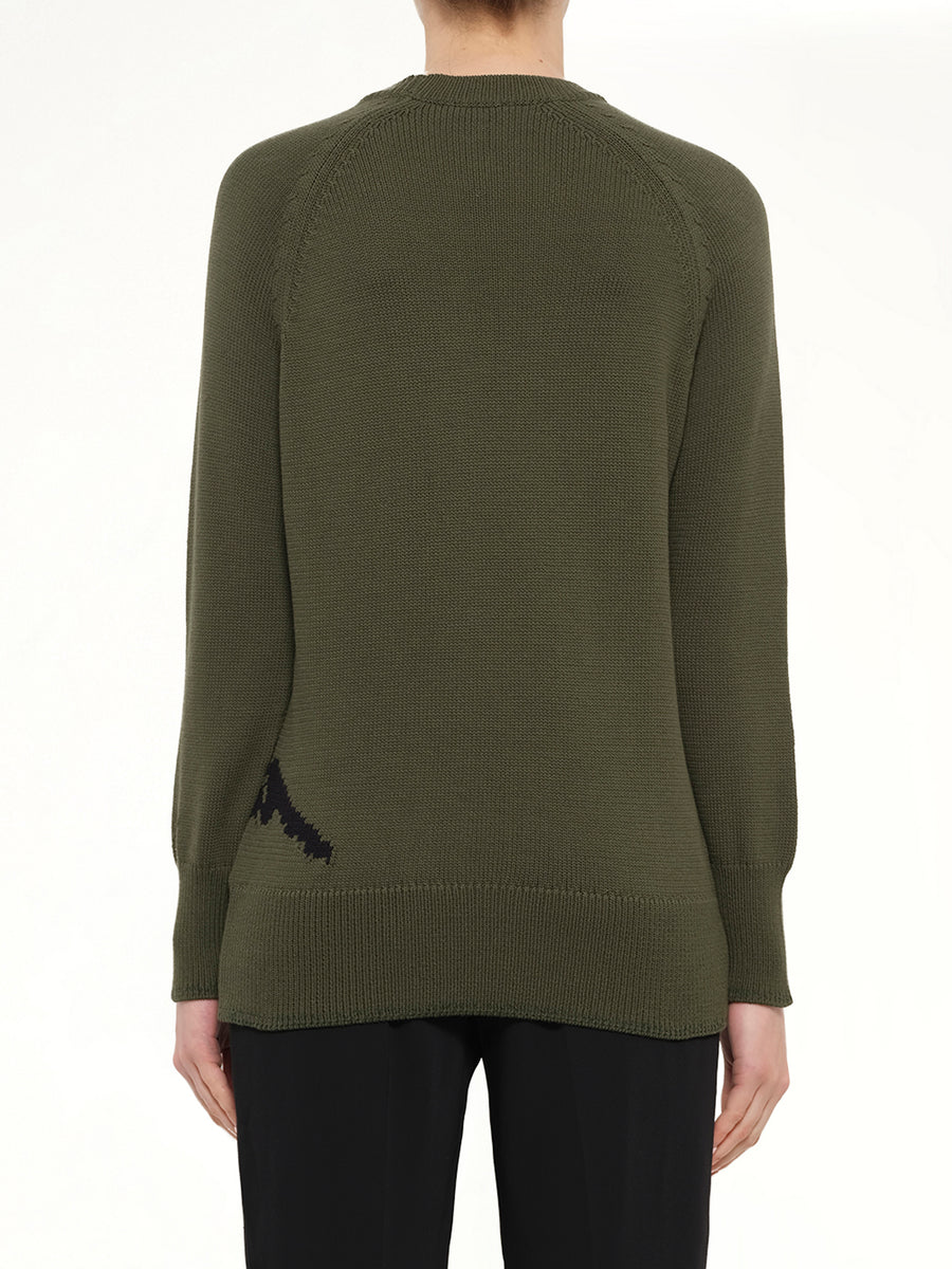Crew Neck in Khaki