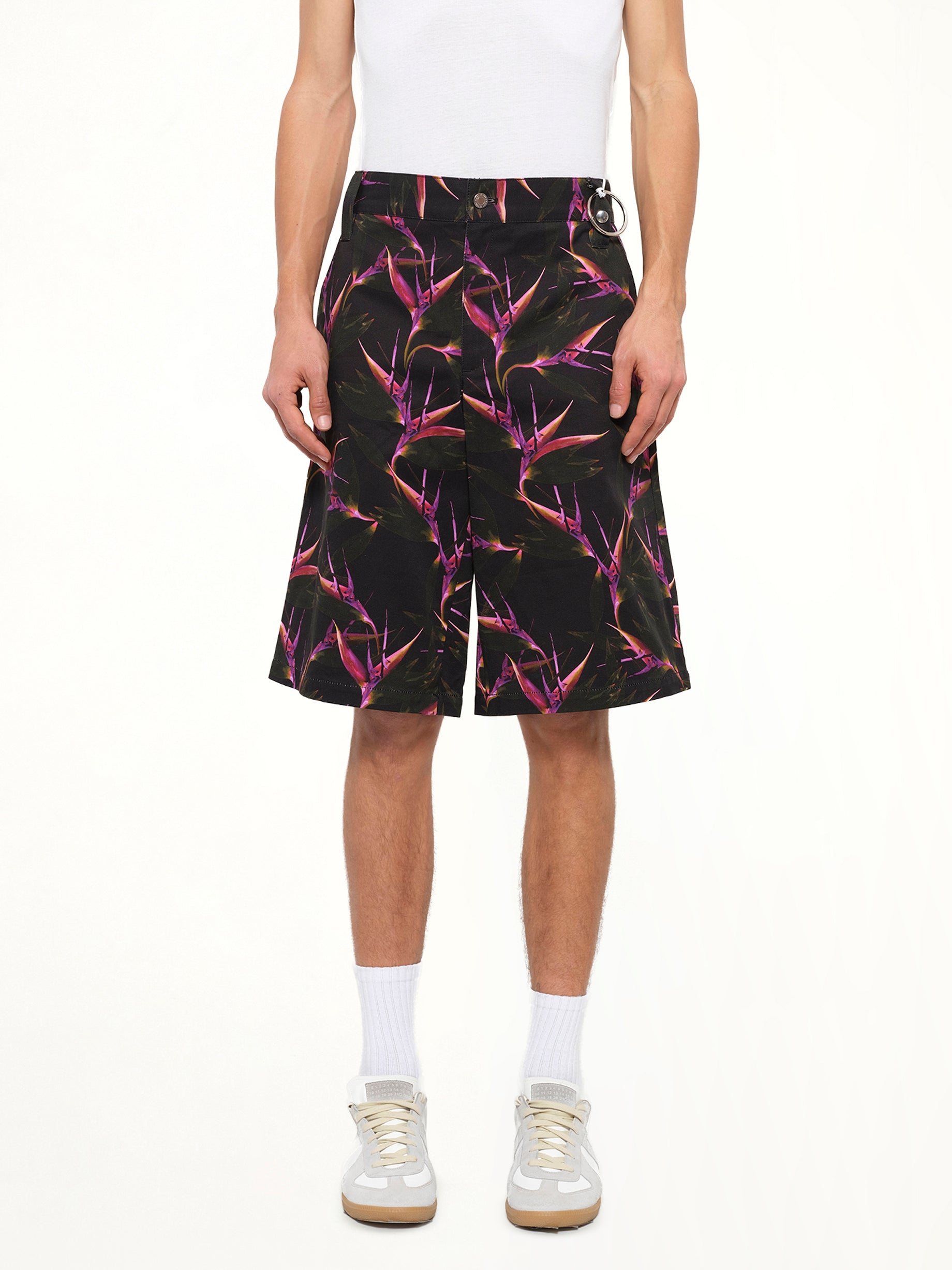 Flower Shorts in Black