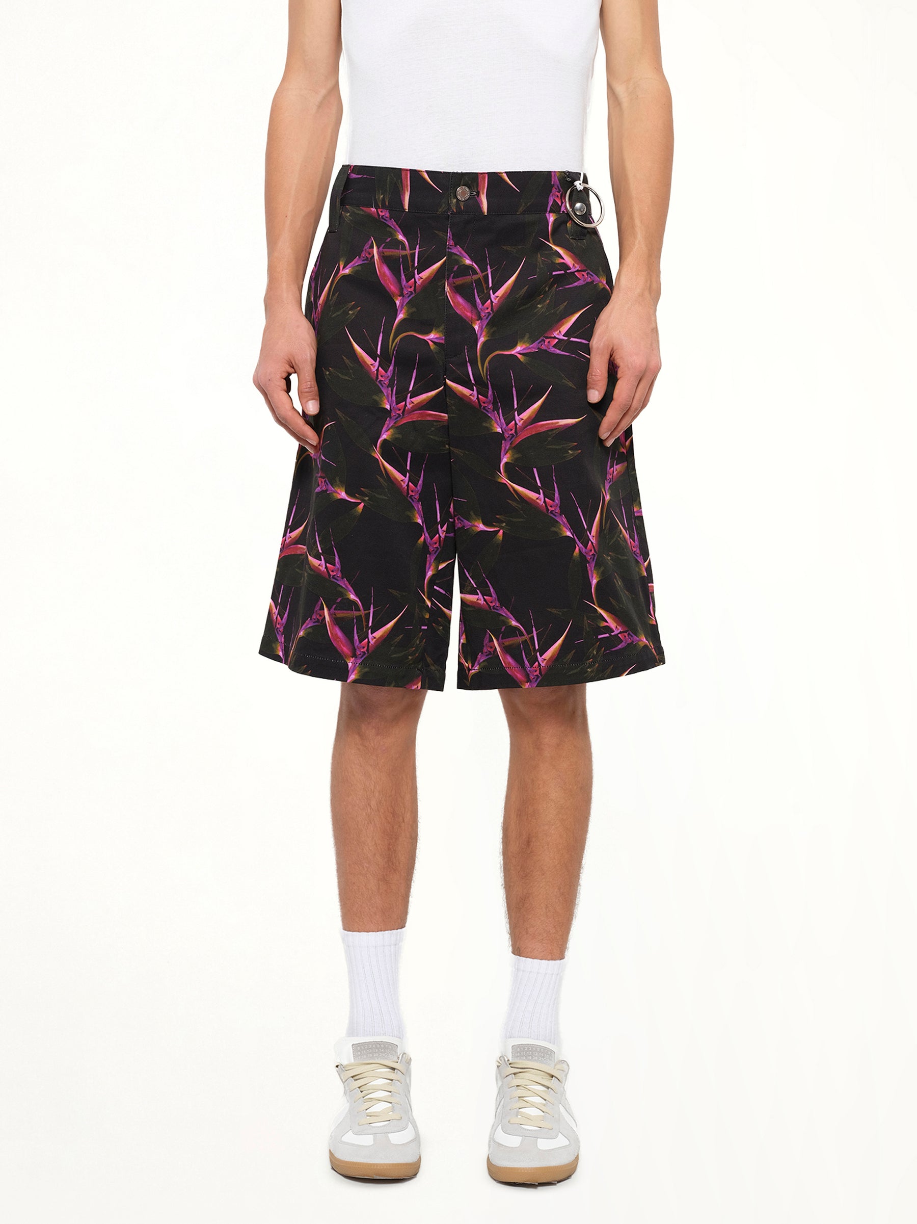 Flower Shorts in Black