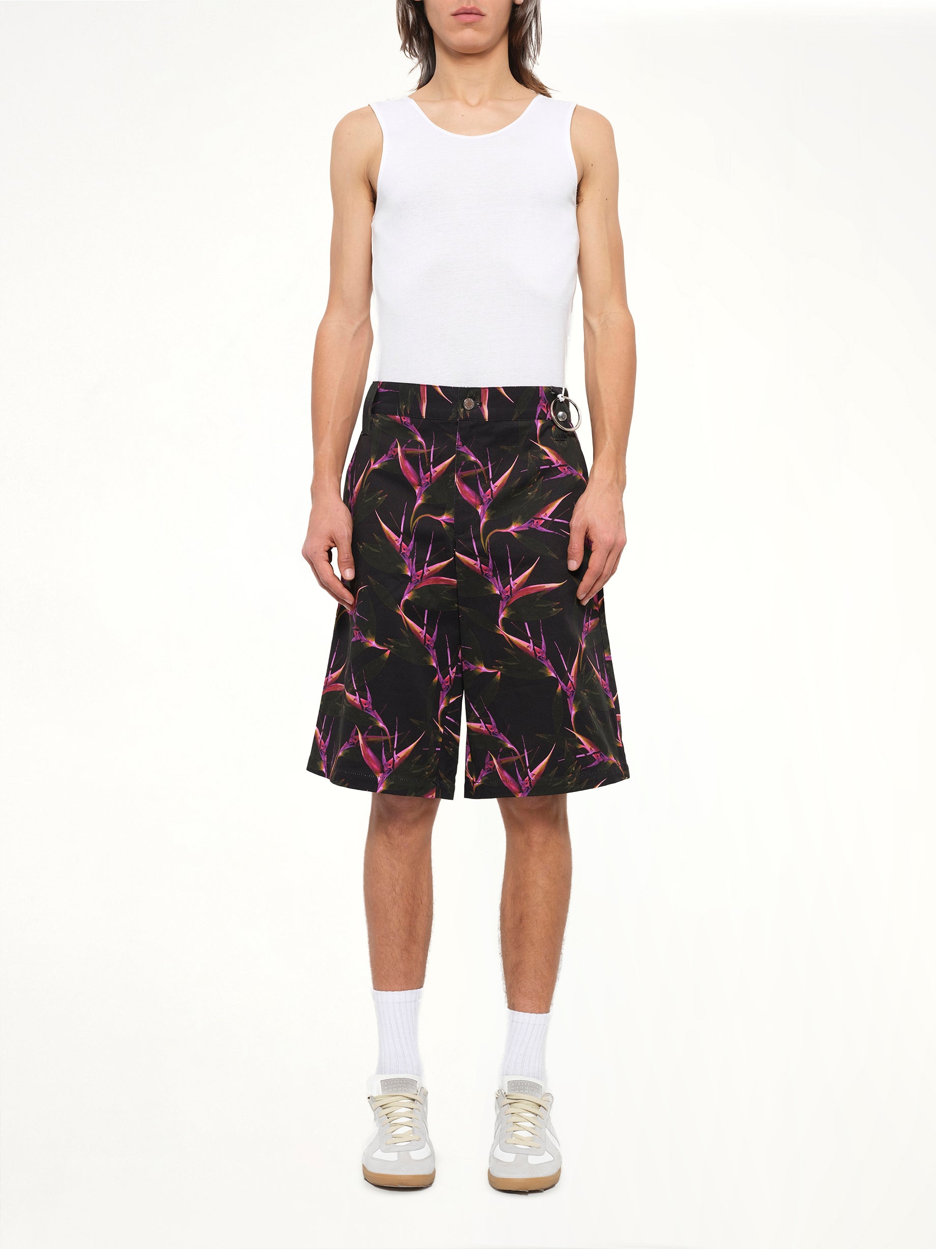 Flower Shorts in Black