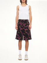Flower Shorts in Black