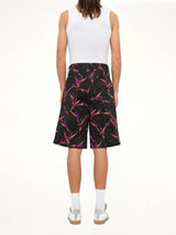 Flower Shorts in Black