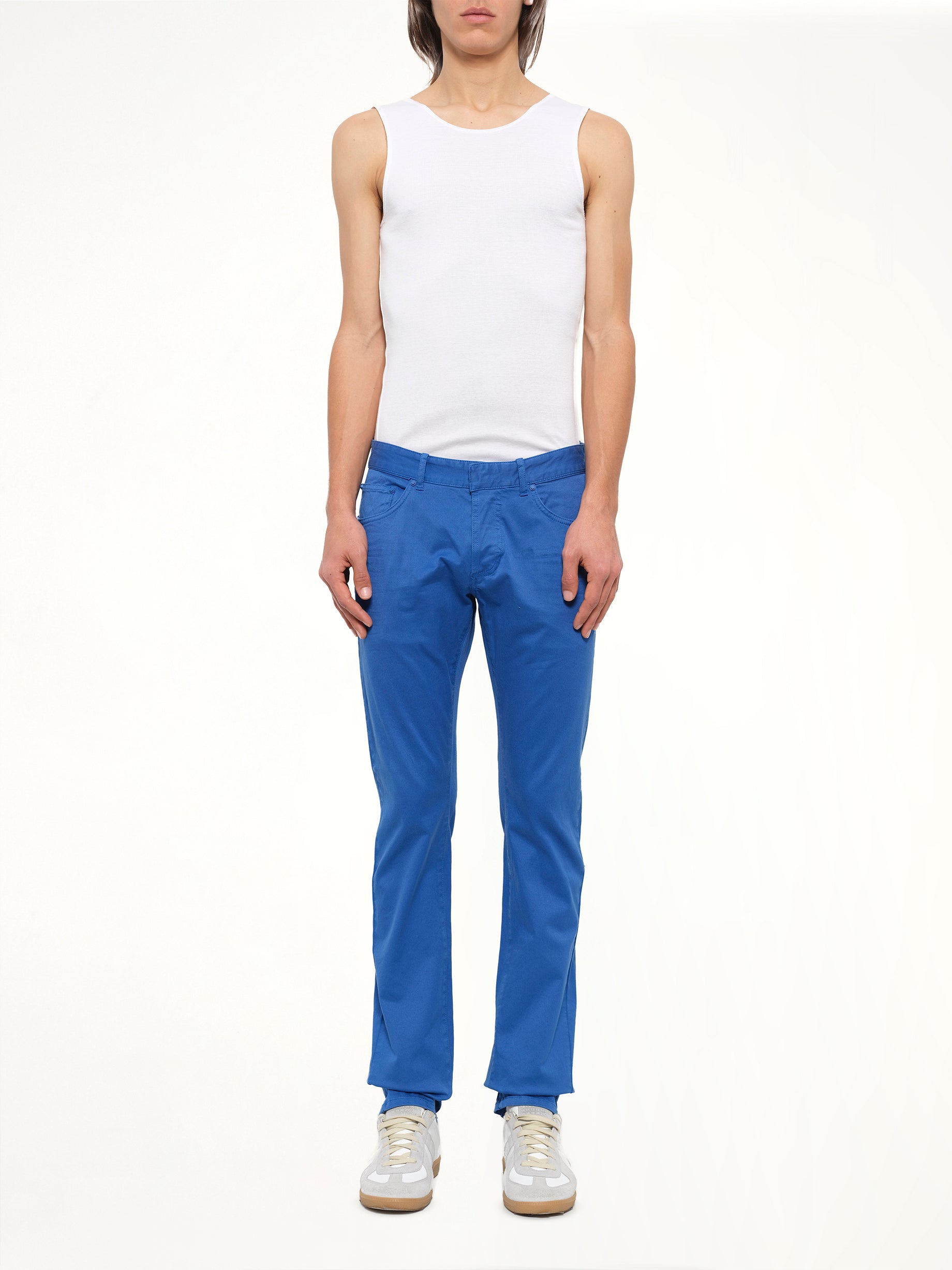 Gabardine Pants in Blue