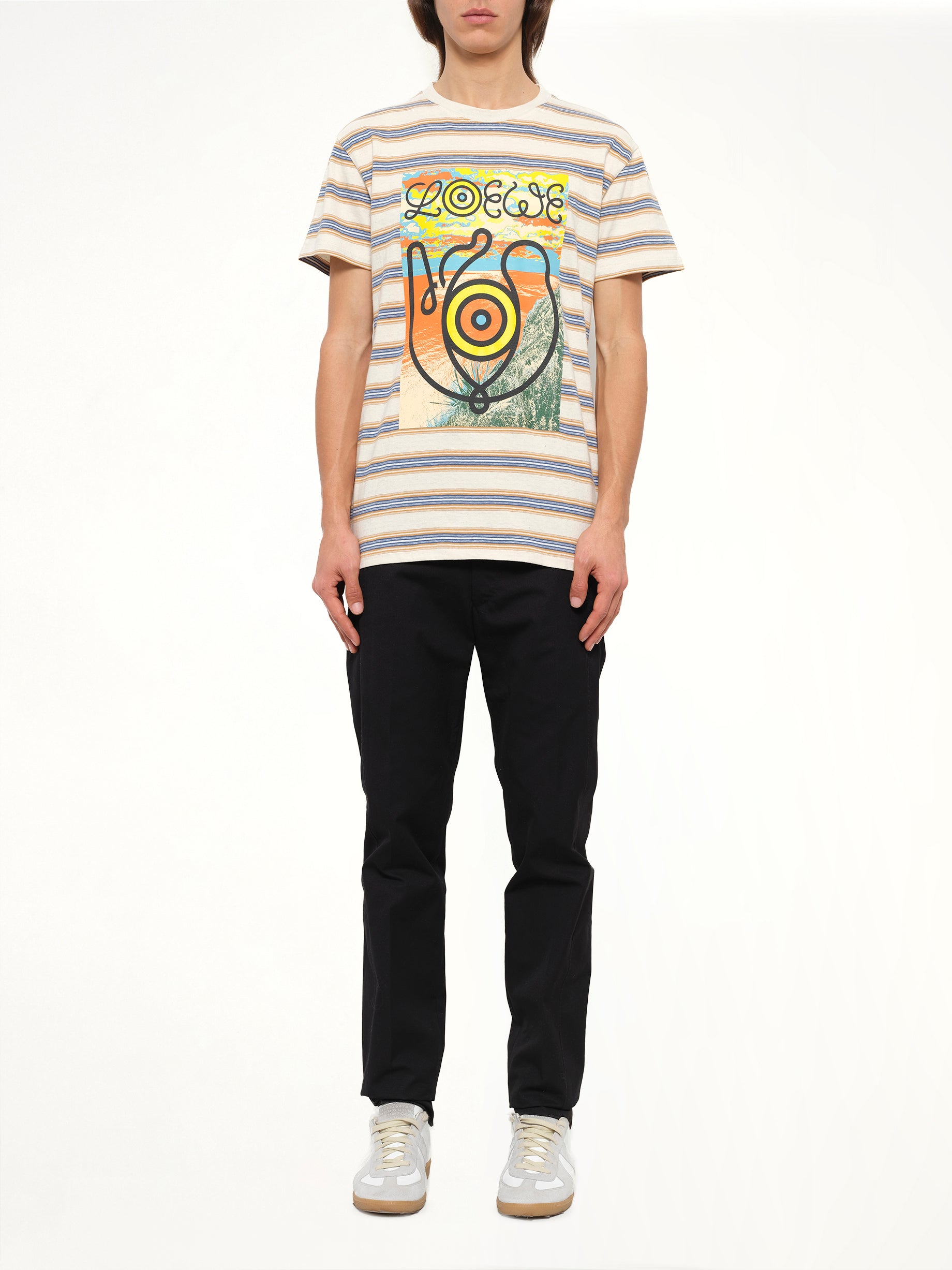 Loewe ELN Stripe T-Shirt in Blue