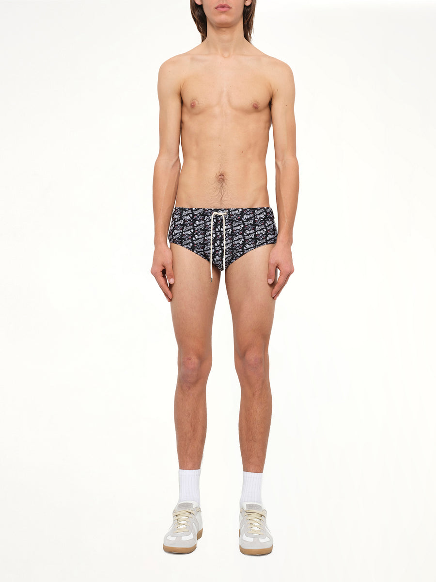 Loewe x Paula Printed Swim Briefs in Black