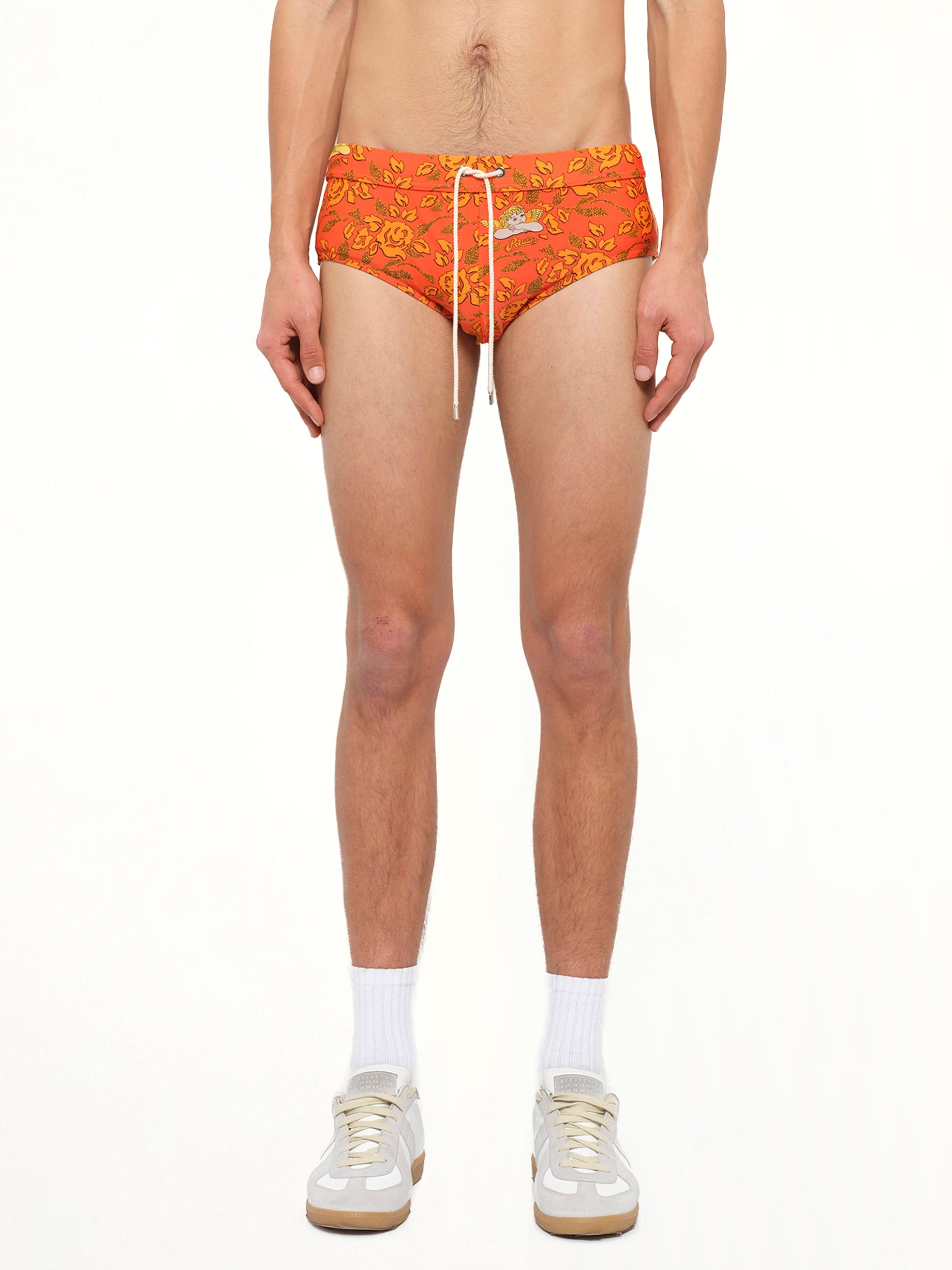 Loewe x Paula Printed Swim Briefs in Orange