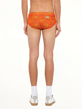 Loewe x Paula Printed Swim Briefs in Orange