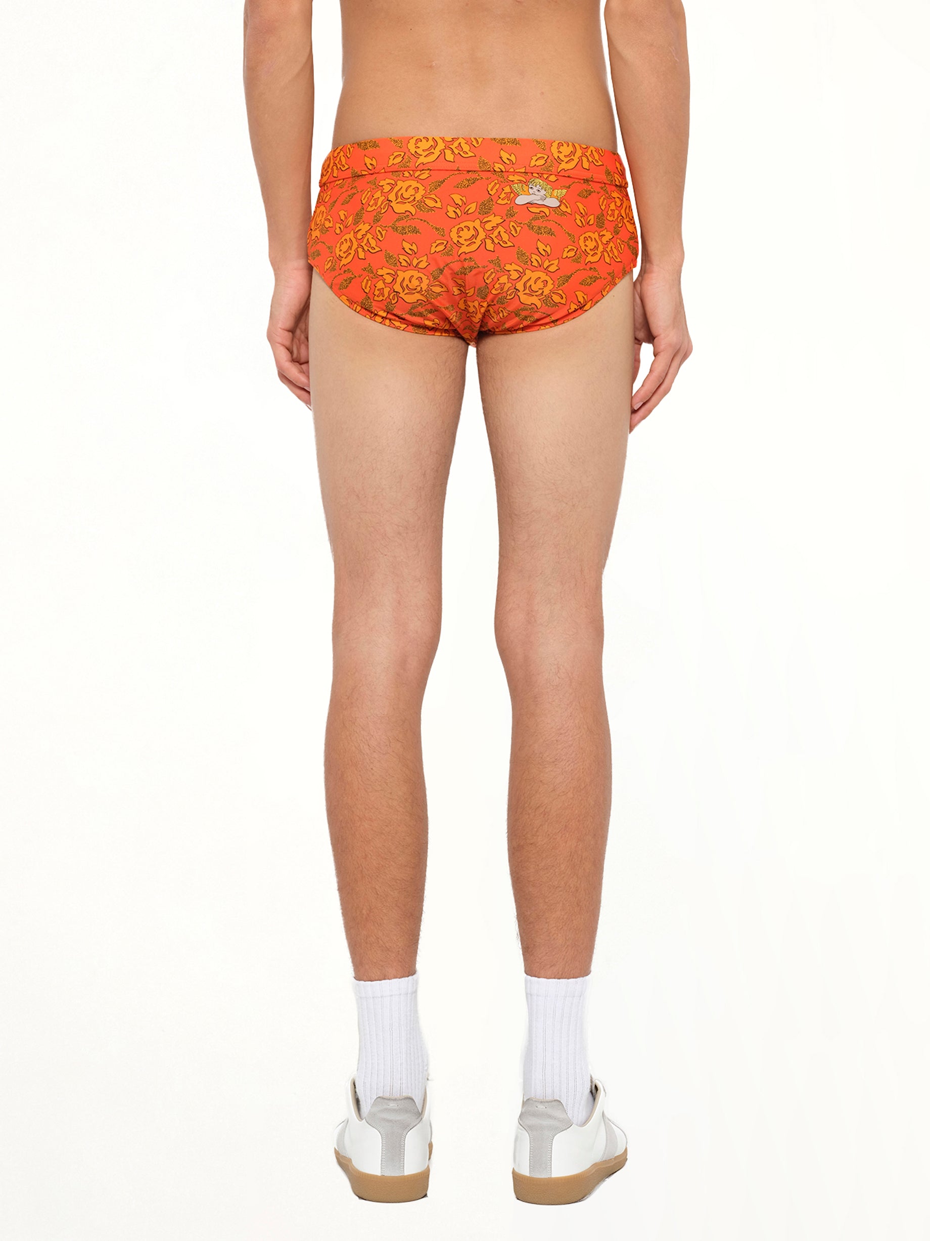 Loewe x Paula Printed Swim Briefs in Orange