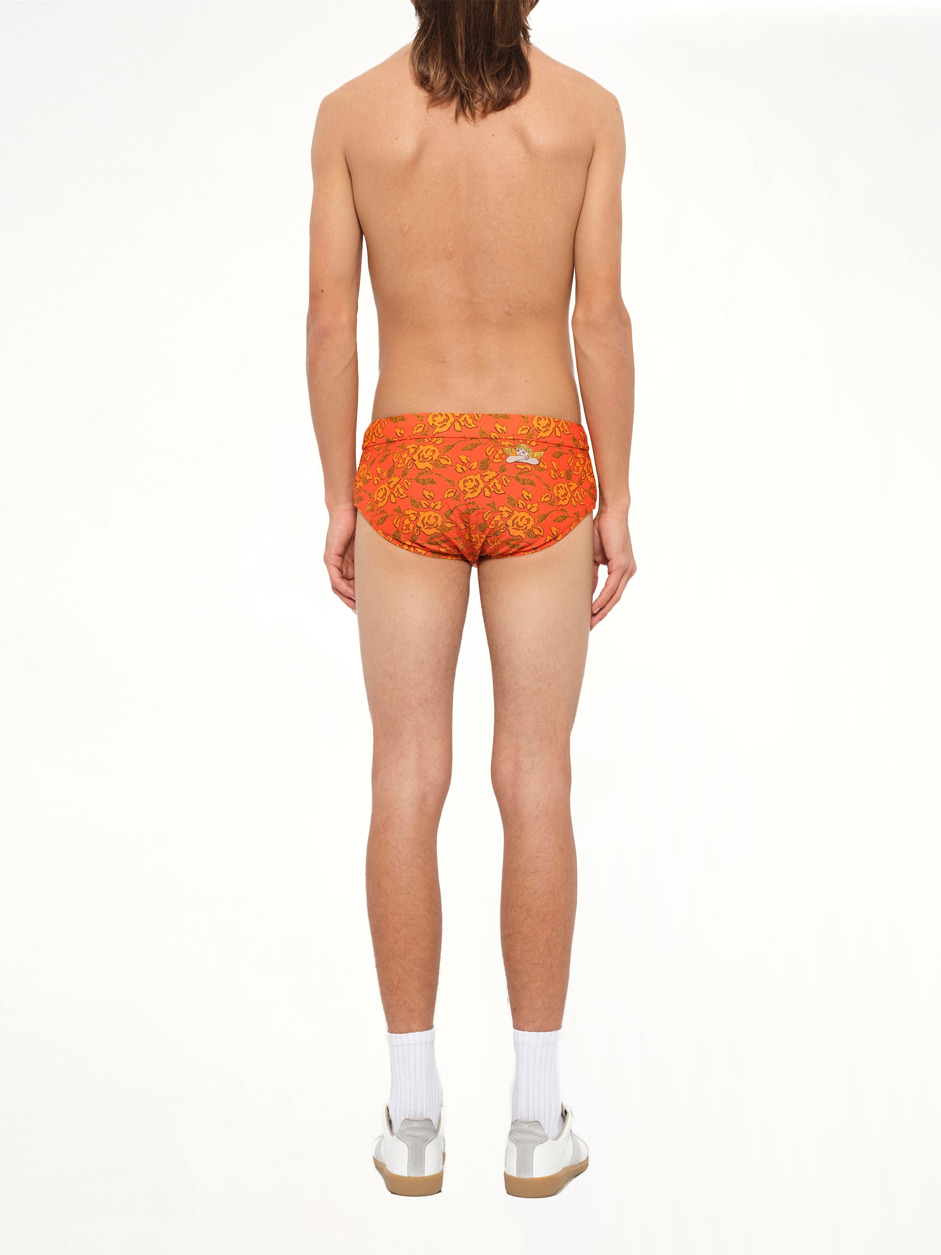 Loewe x Paula Printed Swim Briefs in Orange