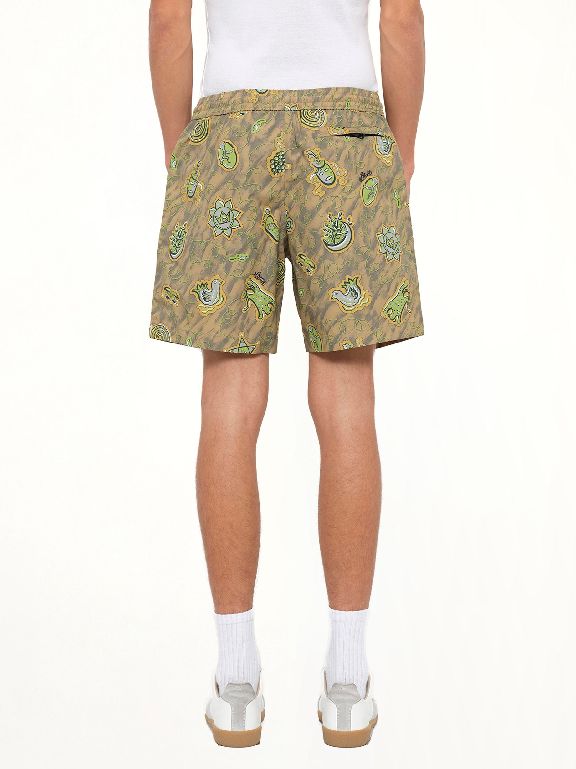 Loewe x Paula Printed Swim Shorts in Green