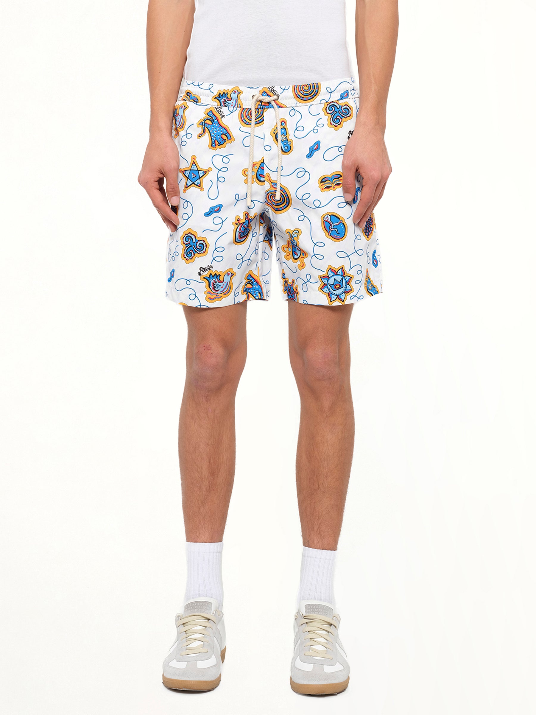 Loewe x Paula Printed Swim Shorts in White