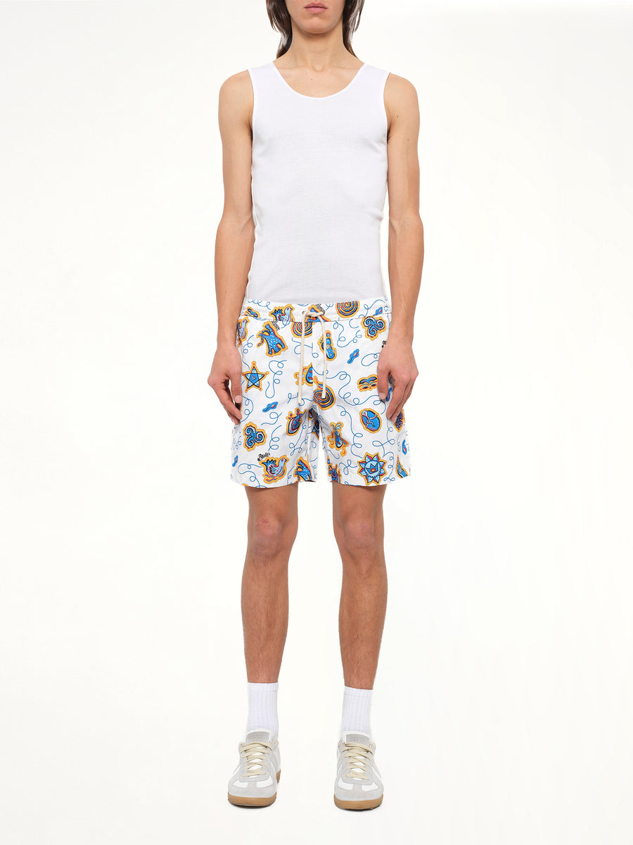 Loewe x Paula Printed Swim Shorts in White
