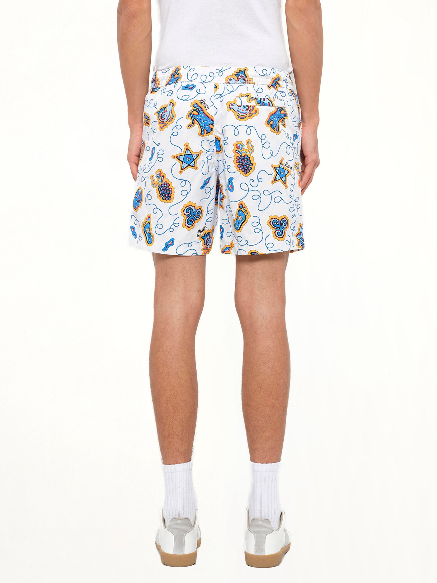 Loewe x Paula Printed Swim Shorts in White
