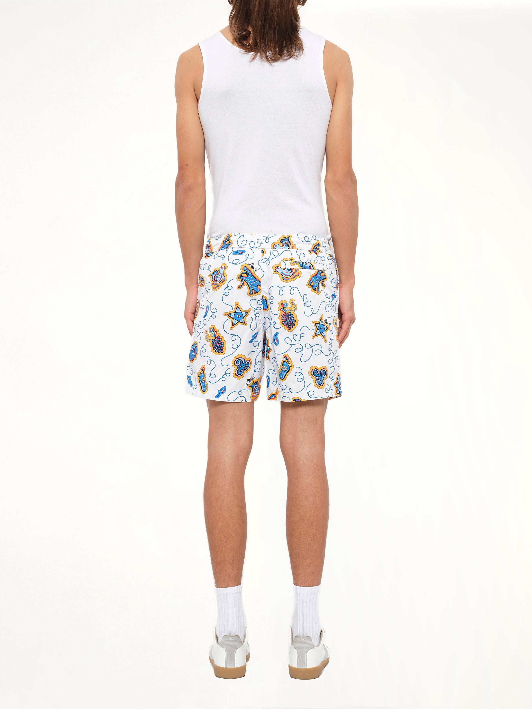 Loewe x Paula Printed Swim Shorts in White