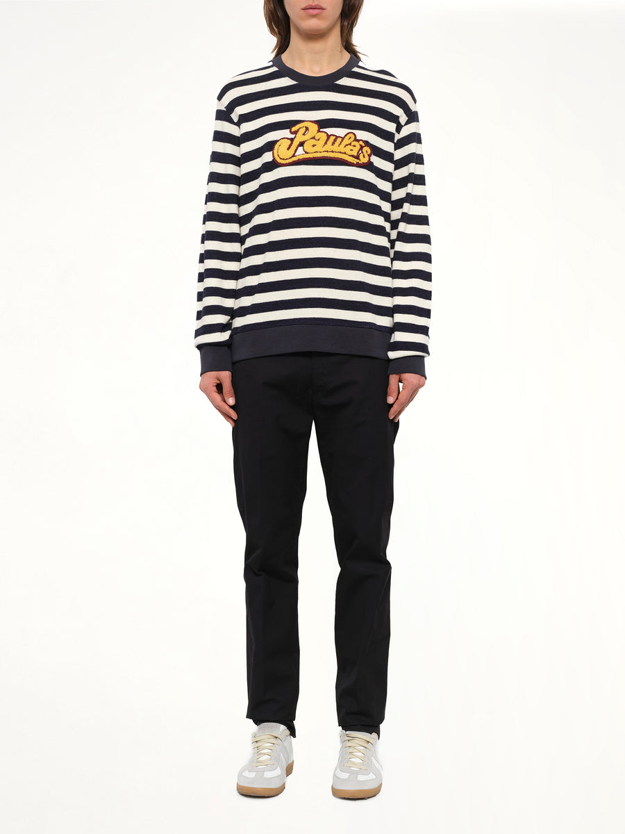 Loewe x Paula Stripe Sweatshirt in White