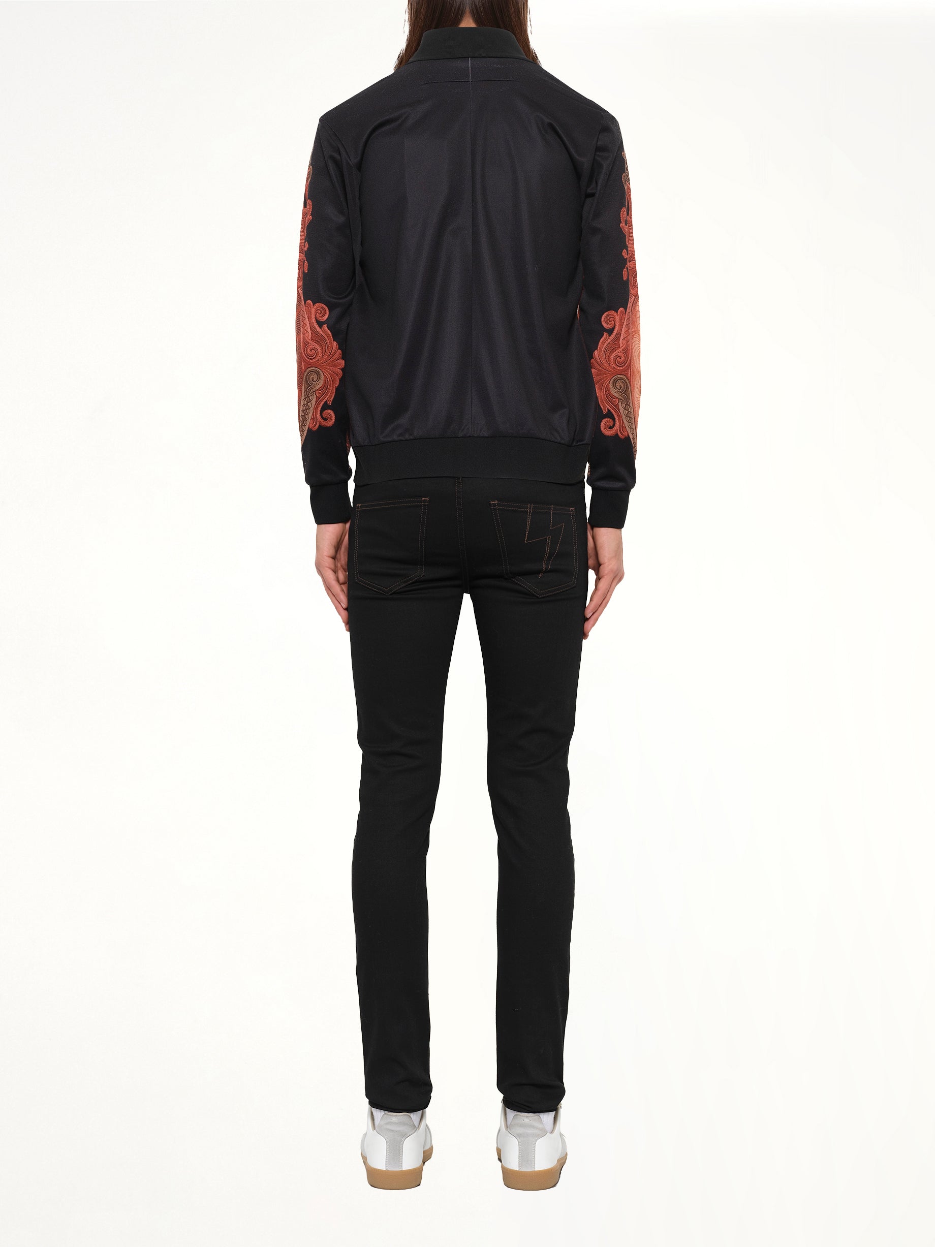 Podium Dollar Zip Jacket in Black
