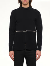Podium Zip Pullover in Black