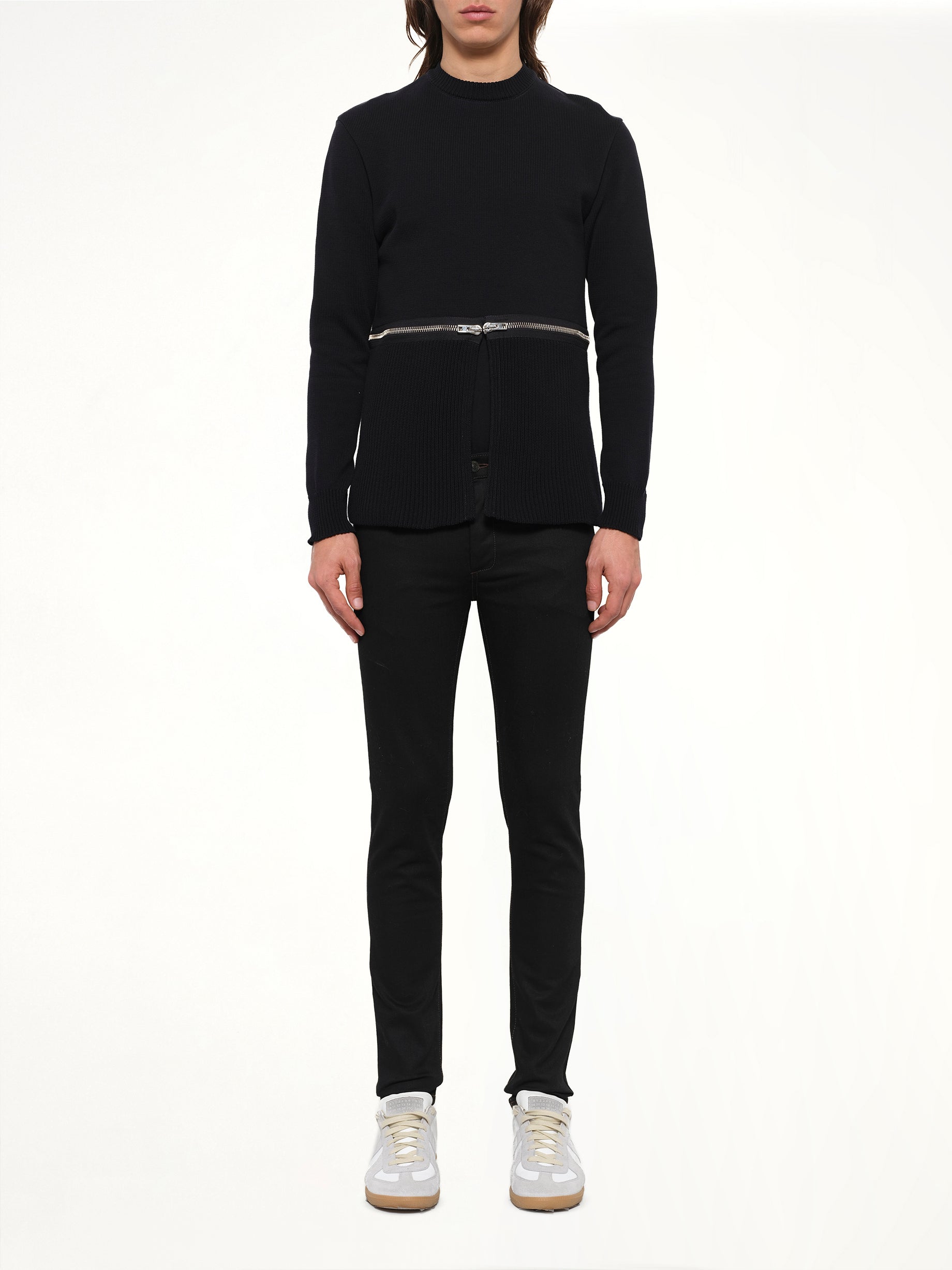 Podium Zip Pullover in Black