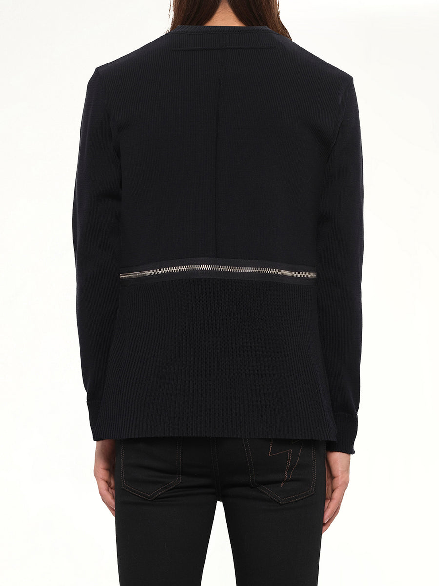 Podium Zip Pullover in Black