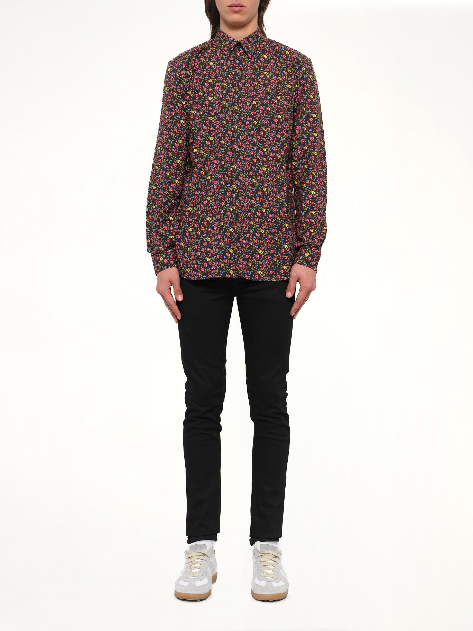 Floral Shirt in Brown