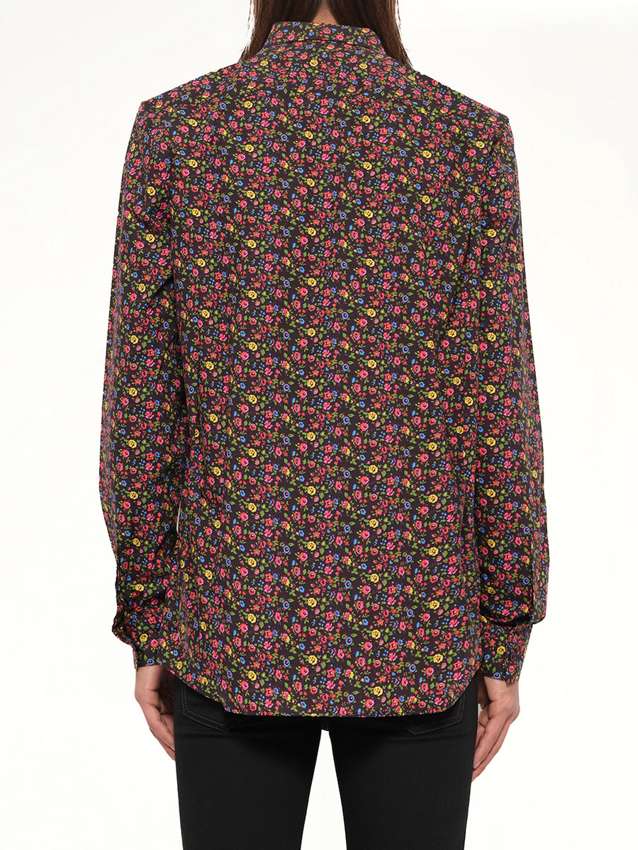 Floral Shirt in Brown
