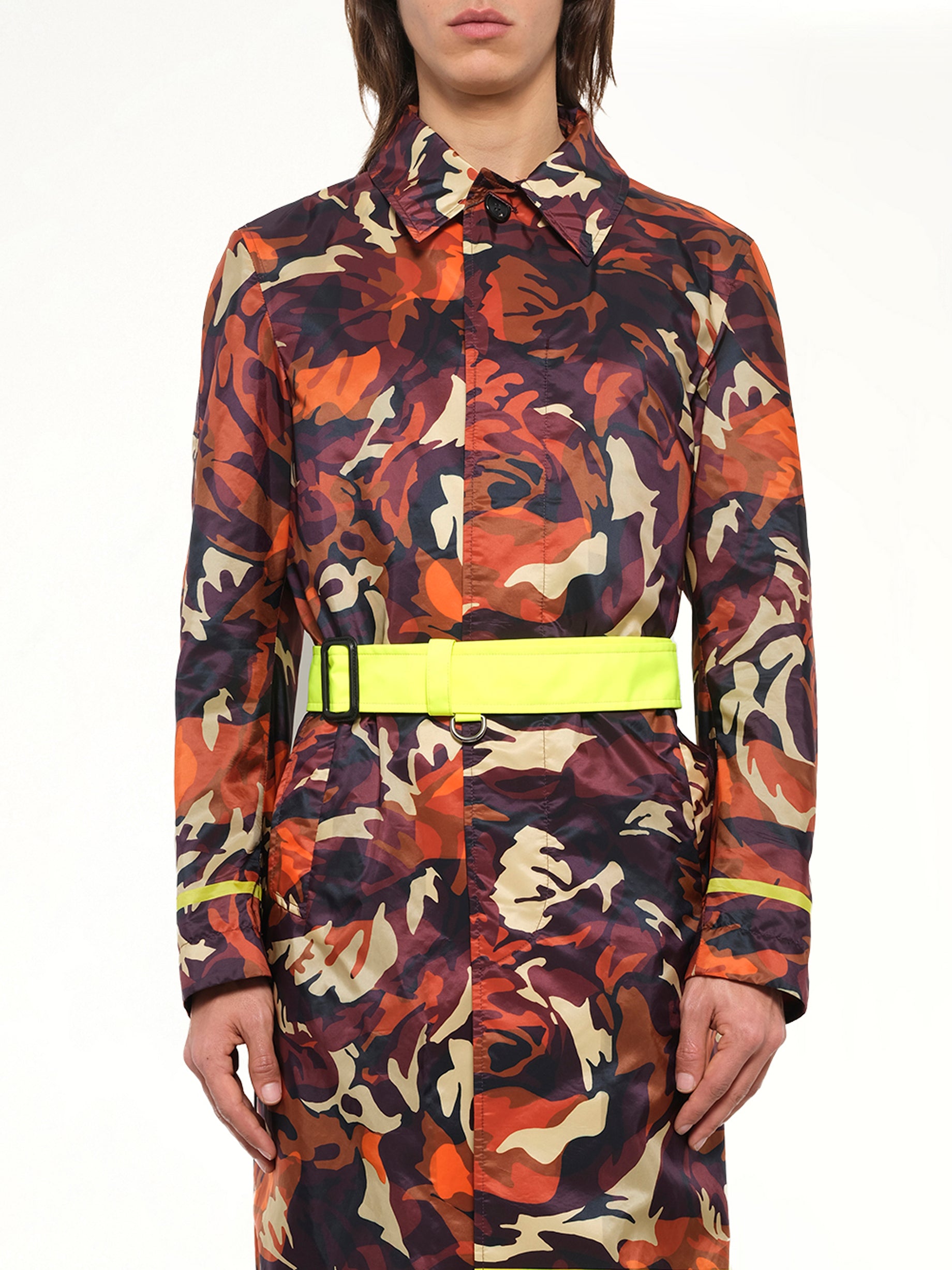 Stripe Ro Coat in Org