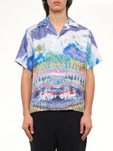 Tie Dye Short Sleeve Shirt in Multicolor