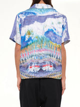 Tie Dye Short Sleeve Shirt in Multicolor