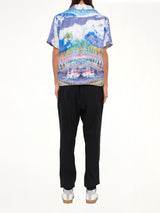 Tie Dye Short Sleeve Shirt in Multicolor