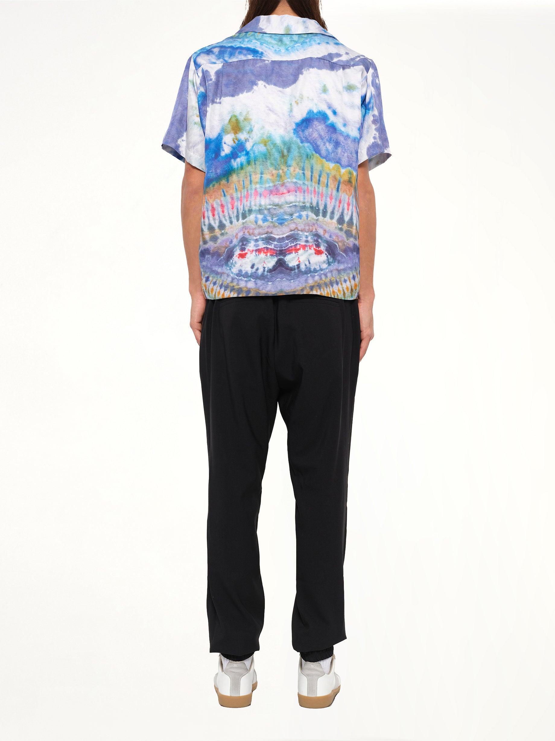 Tie Dye Short Sleeve Shirt in Multicolor